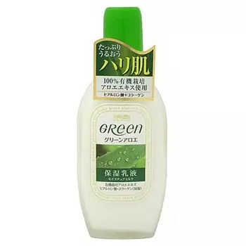 молочко для ухода за сухой и нормальной кожей meishoku green plus aloe moisture milk