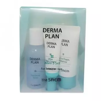 набор для лица восстанавливающий the saem derma plan mini 3 set