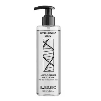 гидрофильное масло-пенка с гиалуроновой кислотой l’sanic hyaluronic acid oil to foam cleanser