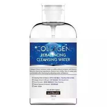 очищающая вода с коллагеном dr.cellio collagen rebalencing cleansing water