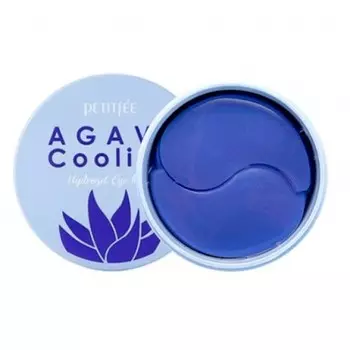 охлаждающие гидрогелевые патчи с экстрактом агавы petitfee agave cooling hydrogel eye patch