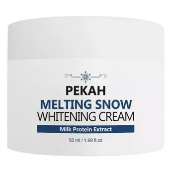 осветляющий крем для лица pekah melting snow whitening cream