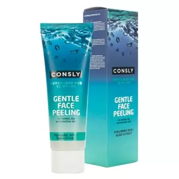 отшелушивающий гель для деликатного очищения consly gentle face peeling with hyaluronic acid and agave