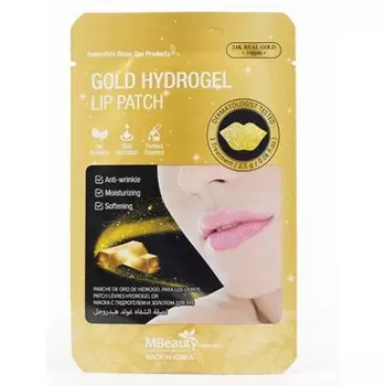 гидрогелевые патчи для губ с золотом mbeauty gold hydrogel lip patch