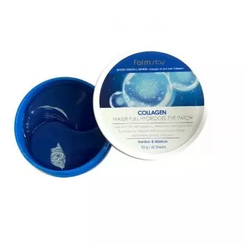 гидрогелевые патчи для области вокруг глаз с коллагеном farmstay collagen water full hydrogel eye patch
