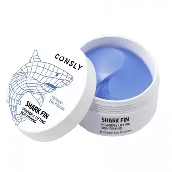 гидрогелевые патчи под глаза с экстрактом акульего плавника consly hydrogel shark fin eye patches