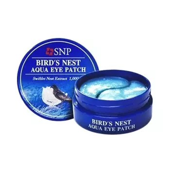 гидрогелевые патчи с экстактом ласточкиного гнезда snp birds nest aqua eye patch