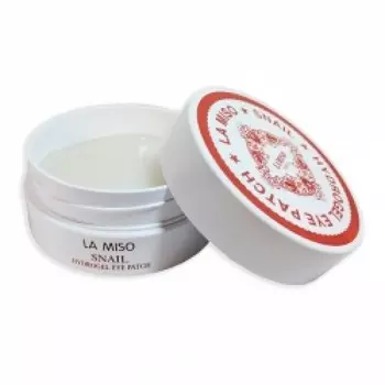 гидрогелевые патчи с экстрактом слизи улитки для кожи вокруг глаз la miso snail hydrogel eye patch