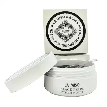гидрогелевые патчи с черным жемчугом для глаз la miso black pearl hydrogel eye patch