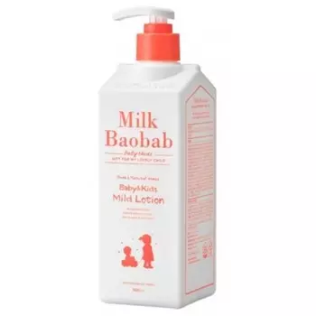 детский лосьон для тела увлажняющий (от 5 до 11 лет) milkbaobab baby &amp; kids mild lotion