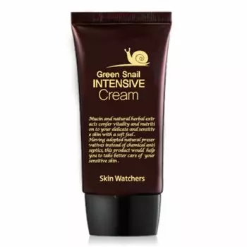 интенсивный антивозрастной крем с муцином зеленой улитки skin watchers green snail intensive wrinkle cream