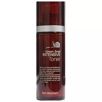 интенсивный антивозрастной тонер с муцином зеленой улитки skin watchers green snail intensive toner