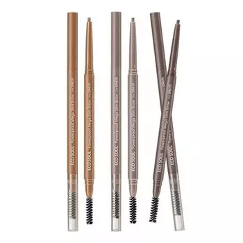 карандаш для бровей the saem eco soul powerproof mega slim brow