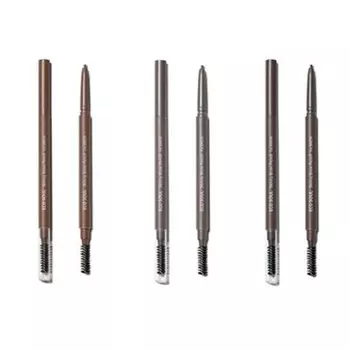 карандаш для бровей the saem eco soul skinny brow pencil