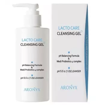кислородная пенка-гель для умывания с лактобактериями medi flower aronyx lacto care cleansing gel