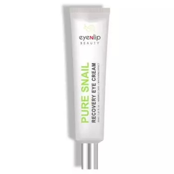 крем для глаз восстанавливающий улиточный eyenlip pure snail recovery eye cream