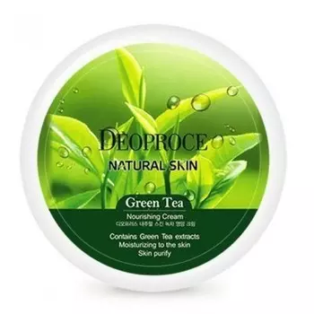крем для лица и тела с зеленым чаем deoproce natural skin greentea nourishing cream