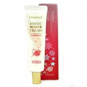 крем для лица осветляющий антивозрастной с экстрактом граната deoproce magic white cream pomegranate