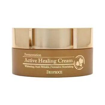 крем для лица питательный кислородный deoproce fermentation active healing cream