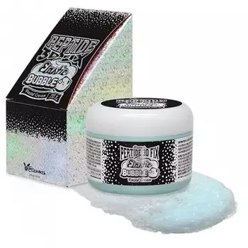 крем для лица пузырьковый с пептидами elizavecca peptide 3d fix elastic bubble facial cream