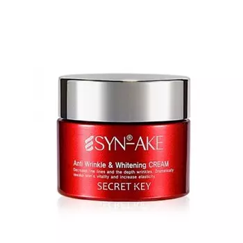 крем для лица с пептидом змеиного яда secret key syn-ake anti wrinkle &amp; whitening cream
