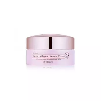 крем для лица со свиным коллагеном deoproce piggy collagen bounce cream