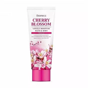 крем для рук и тела питательный deoproce hand &amp; body cherry blossom lovery