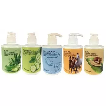 крем для тела массажный очищающий deoproce white cleansing &amp; massage cream