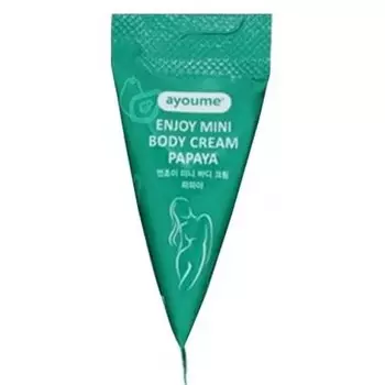крем для тела с экстрактом папайи ayoume enjoy mini body cream papaya