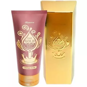 крем-маска для лица с 24-каратным золотом elizavecca 24k gold cream mask