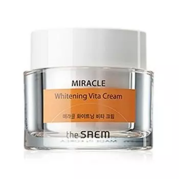 крем ночной осветляющий the saem miracle whitening vita cream