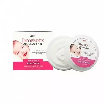 крем питательный на молочных белках deoproce natural skin baby cream
