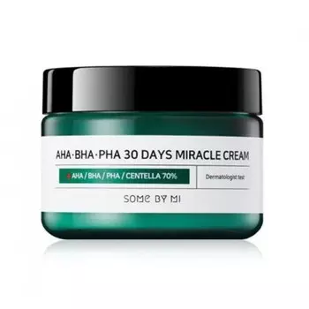 крем с aha/bha/pha кислотами для проблемной кожи some by mi aha-bha-pha 30 days miracle