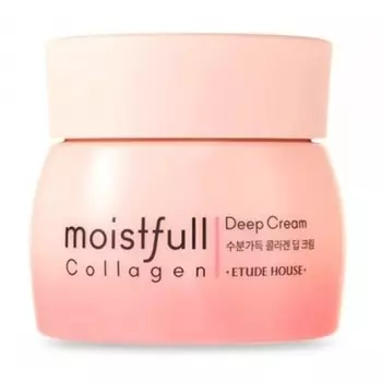крем с коллагеном для увлажнения глубоких слоев кожи etude house moistfull collagen deep cream