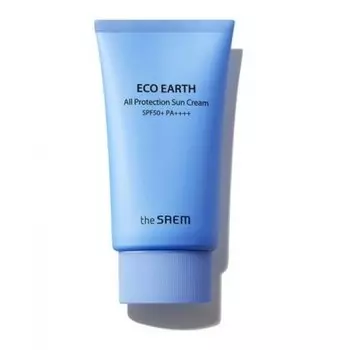 крем солнцезащитный the saem eco earth all protection sun cream spf50+ pa++++