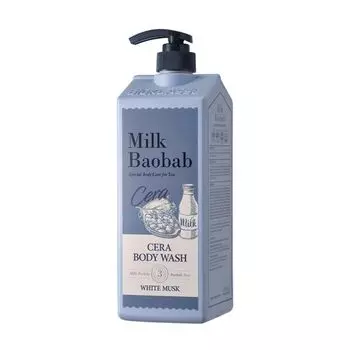 гель для душа с керамидами, с ароматом белого мускуса milkbaobab cera body wash white musk