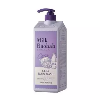 гель для душа с керамидами, с ароматом детской присыпки milkbaobab cera body wash baby powder