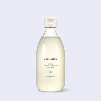 гель для душа с лавандой и майораном aromatica serene body wash lavender &amp; marjoram