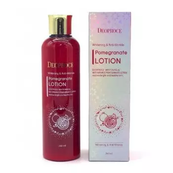 лосьон для лица антивозрастной deoproce whitening and anti-wrinkle pomegranate lotion