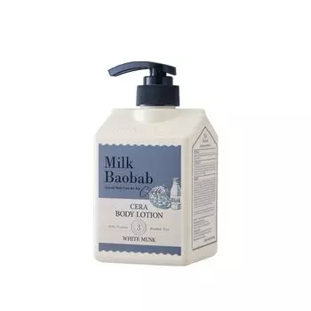 лосьон для тела с керамидами, с ароматом белого мускуса milkbaobab cera body lotion white musk