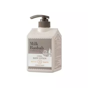лосьон с керамидами для тела, с ароматом белого мыла milkbaobab cera body lotion white soap