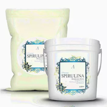 маска альгинатная увлажняющая, успокаивающая anskin premium spirulina modeling mask