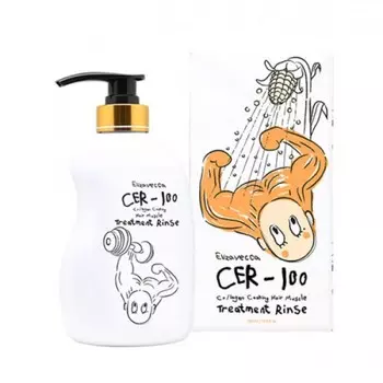 маска-бальзам для волос elizavecca cer-100 collagen coating hair muscle treatment rinse