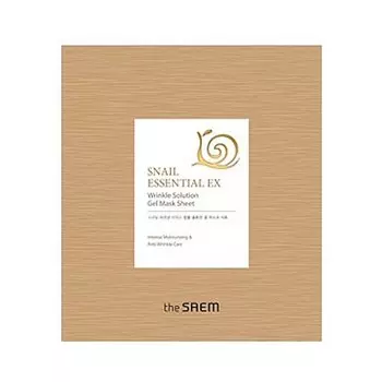 маска для лица антивозрастная the saem snail essential ex wrinkle solution gel mask