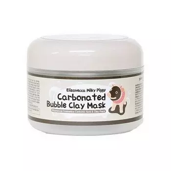 маска для лица глиняно-пузырьковая elizavecca milky piggy carbonated bubble clay mask