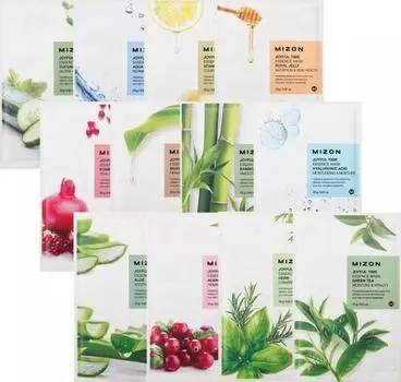 маска для лица листовая mizon joyful time essence mask