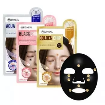 маска для лица с массажным эффектом mediheal chip circle point mask