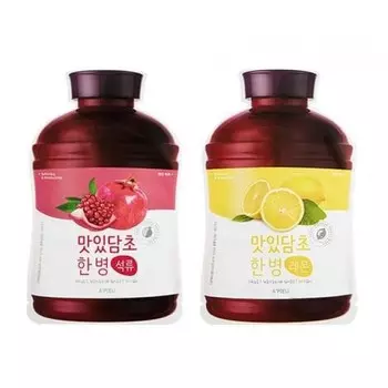 маска для лица тканевая a'pieu fruit vinegar sheet mask