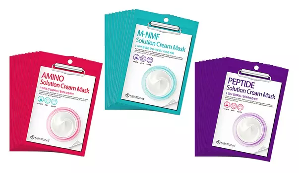 маска для лица тканевая mijin skin planet solution cream mask