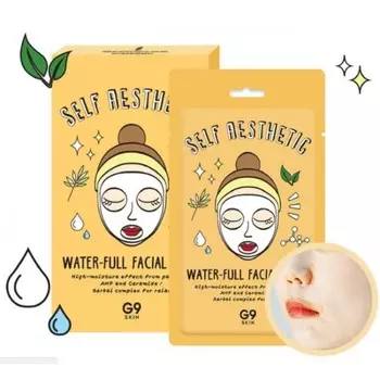 маска для лица тканевая увлажняющая berrisom g9 self aesthetic waterful facial mask
